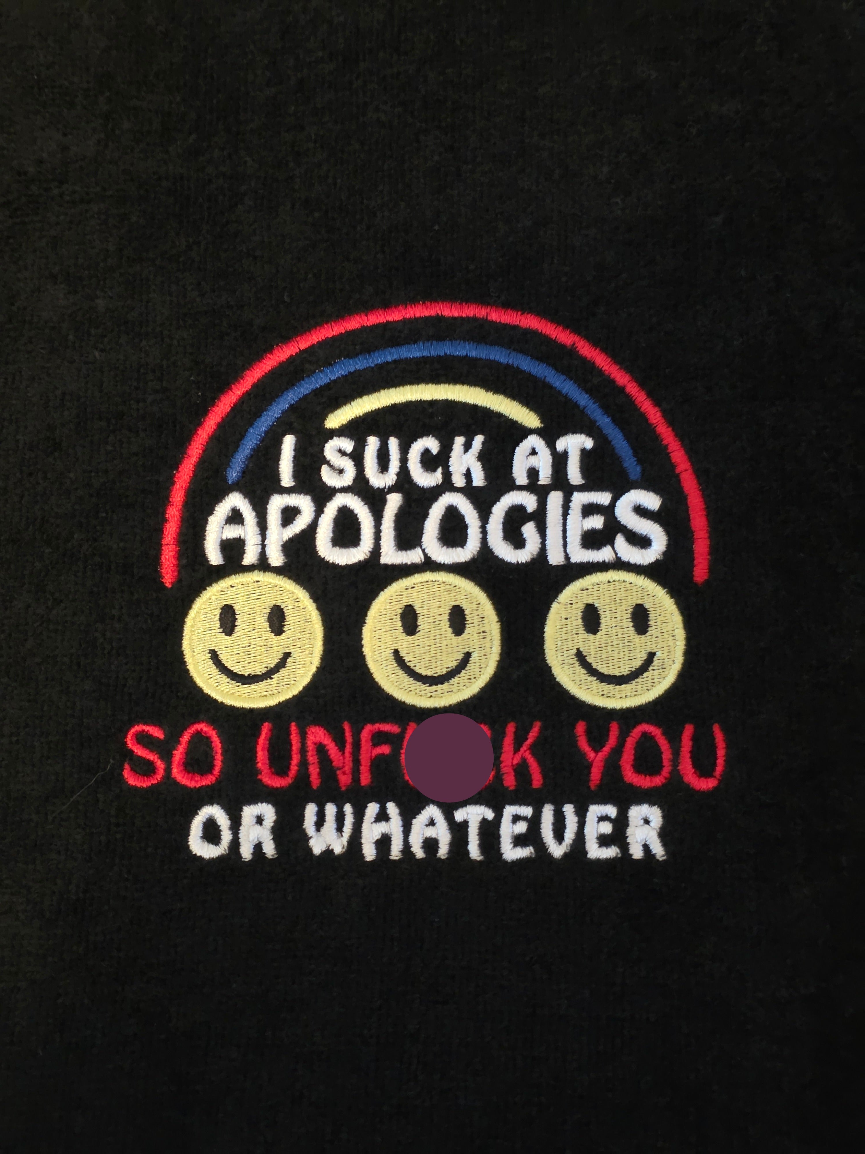 I suck at Apologies